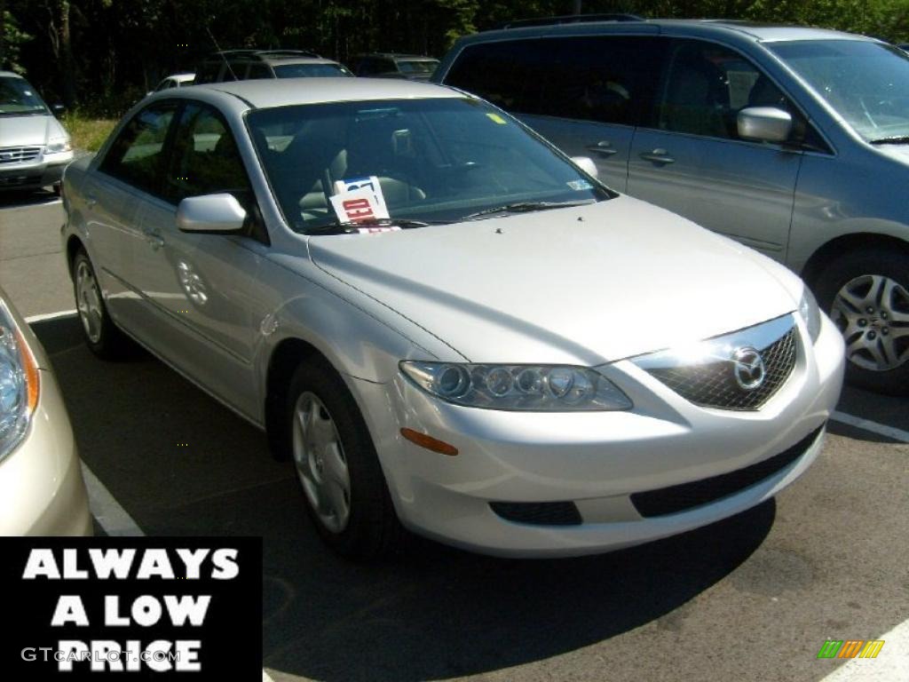 2004 MAZDA6 i Sedan - Glacier Silver Metallic / Gray photo #1