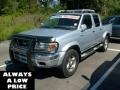 2000 Silver Ice Nissan Frontier XE Crew Cab 4x4  photo #3