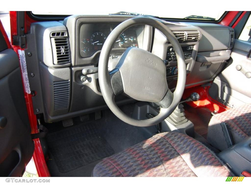 1999 Wrangler Sport 4x4 - Flame Red / Agate photo #3