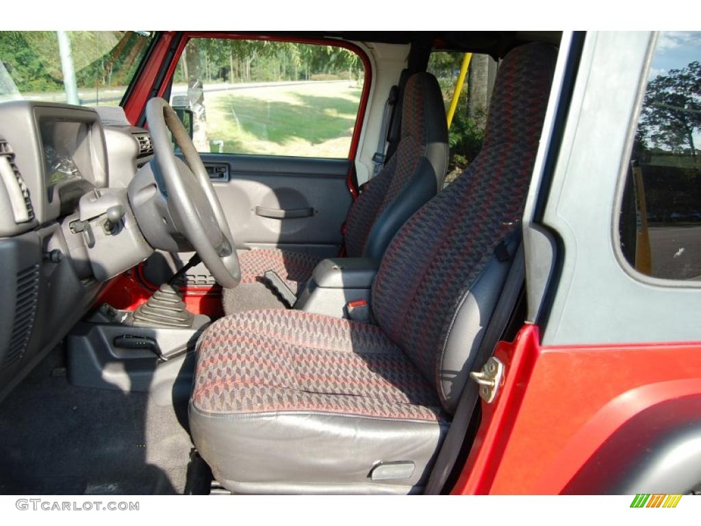 1999 Wrangler Sport 4x4 - Flame Red / Agate photo #4