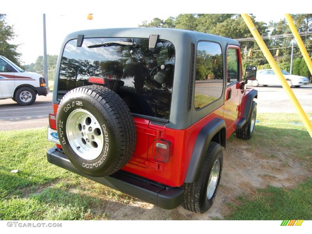 1999 Wrangler Sport 4x4 - Flame Red / Agate photo #15