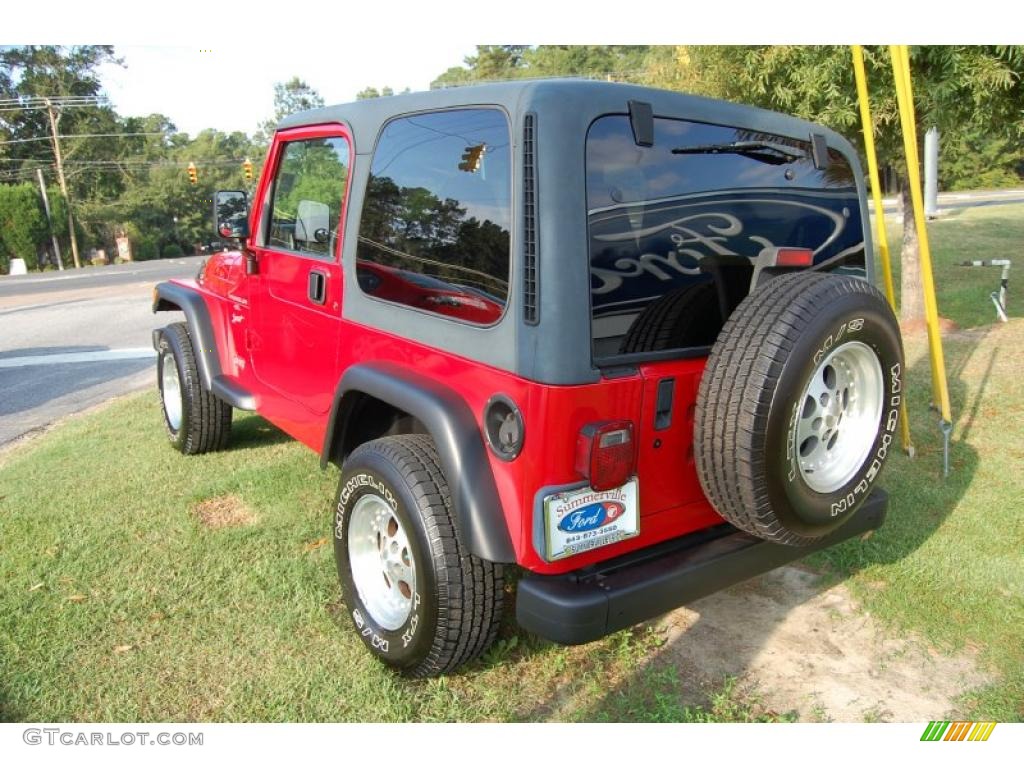 1999 Wrangler Sport 4x4 - Flame Red / Agate photo #17
