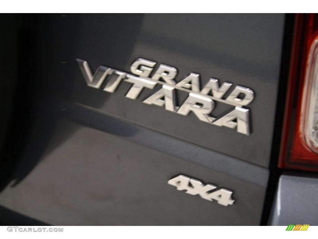2007 Grand Vitara 4x4 - Azure Grey Metallic / Black photo #39