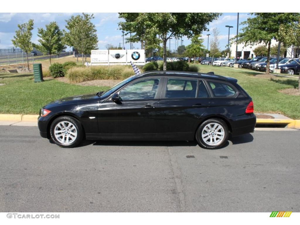 2007 3 Series 328xi Wagon - Jet Black / Black photo #3