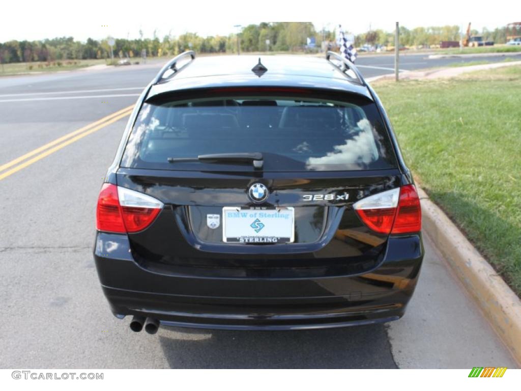 2007 3 Series 328xi Wagon - Jet Black / Black photo #5