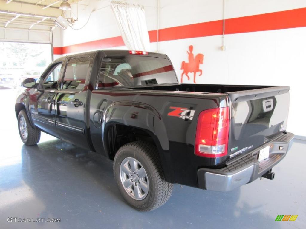 2010 Sierra 1500 SLT Crew Cab 4x4 - Onyx Black / Dark Titanium/Light Titanium photo #2