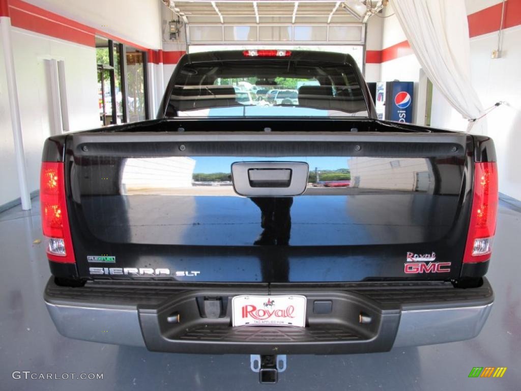 2010 Sierra 1500 SLT Crew Cab 4x4 - Onyx Black / Dark Titanium/Light Titanium photo #3