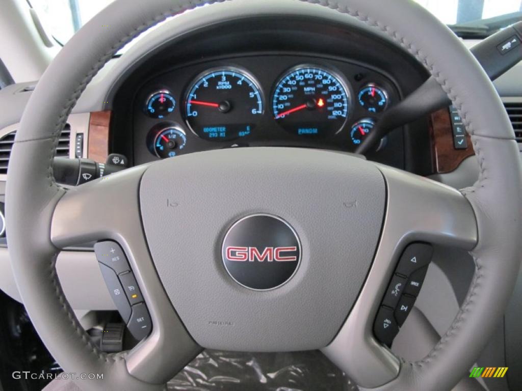 2010 Sierra 1500 SLT Crew Cab 4x4 - Onyx Black / Dark Titanium/Light Titanium photo #12