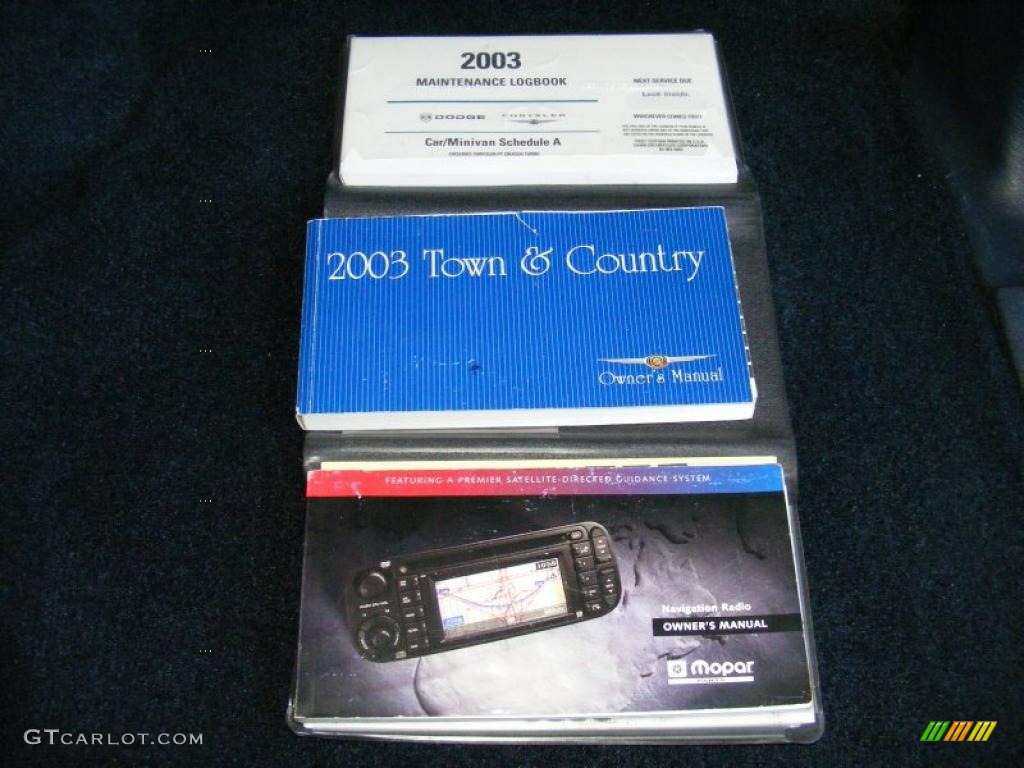 2003 Town & Country LXi - Bright Silver Metallic / Navy Blue photo #33