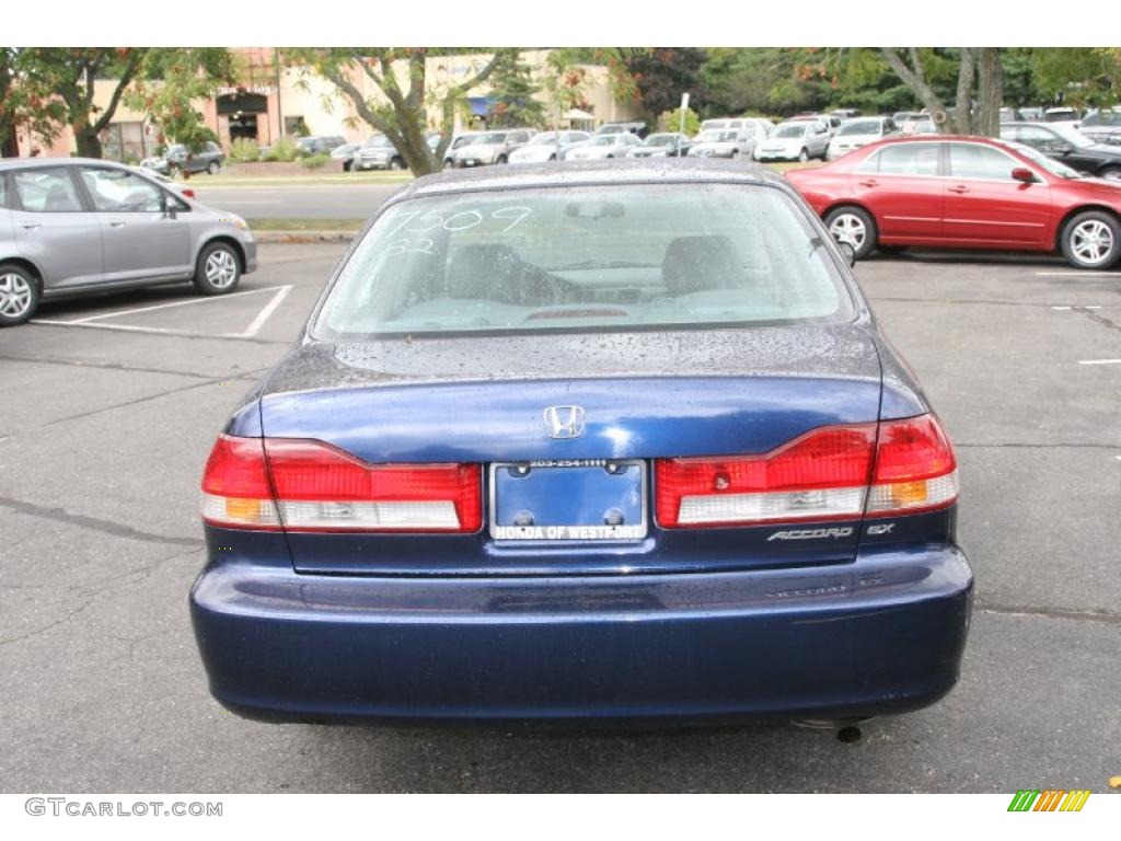 2002 Accord EX Sedan - Eternal Blue Pearl / Quartz Gray photo #6