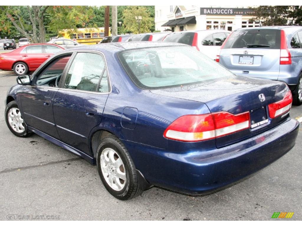 2002 Accord EX Sedan - Eternal Blue Pearl / Quartz Gray photo #8
