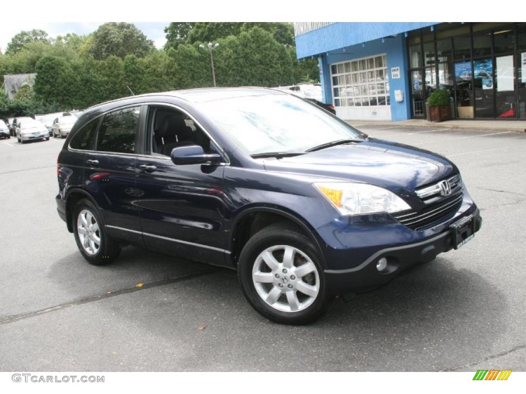 2007 CR-V EX-L 4WD - Royal Blue Pearl / Black photo #3