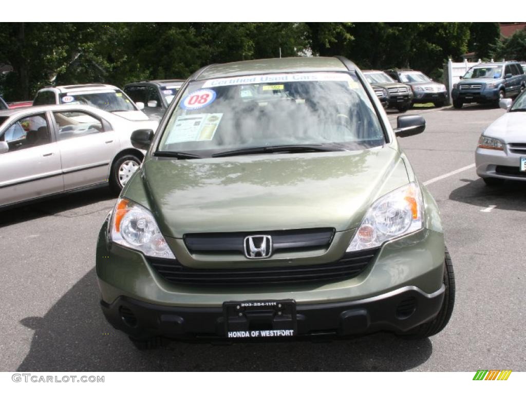 2008 CR-V LX 4WD - Green Tea Metallic / Ivory photo #2