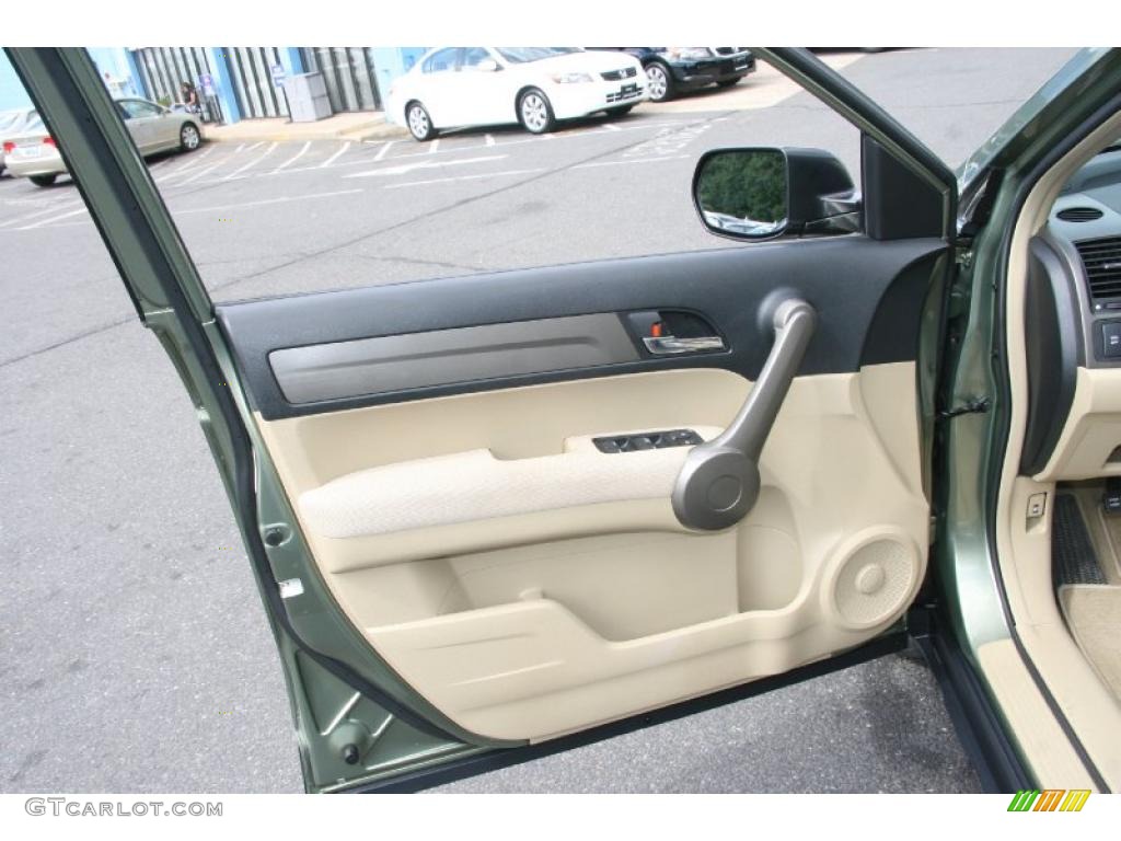 2008 CR-V LX 4WD - Green Tea Metallic / Ivory photo #13