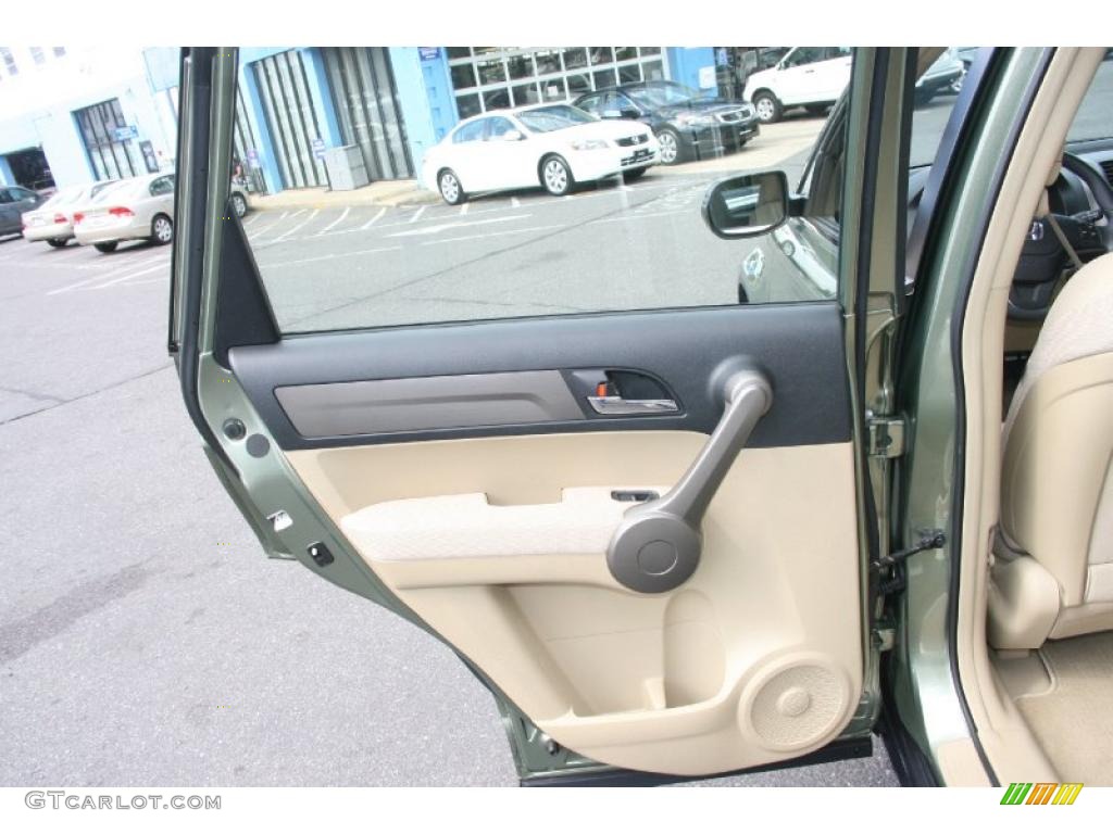 2008 CR-V LX 4WD - Green Tea Metallic / Ivory photo #14