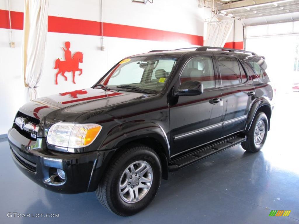 2006 Sequoia Limited - Black / Light Charcoal photo #1