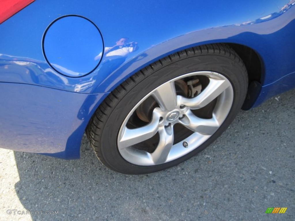 2006 350Z Touring Roadster - Daytona Blue Metallic / Frost Leather photo #12