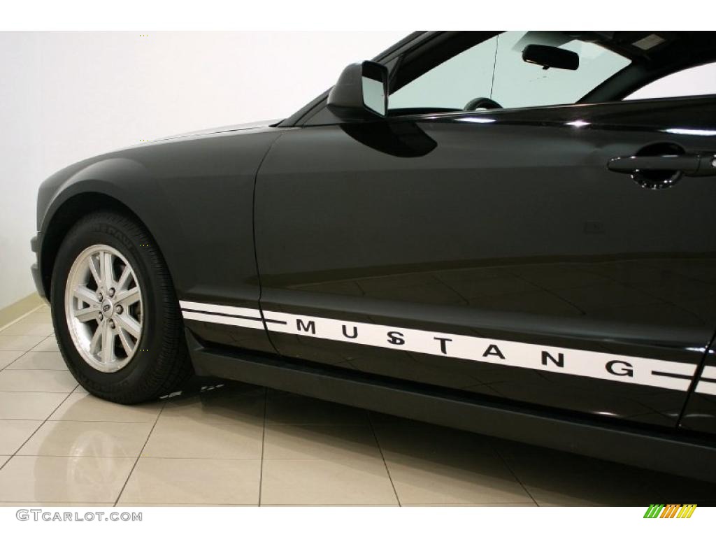 2007 Mustang V6 Deluxe Coupe - Black / Dark Charcoal photo #18