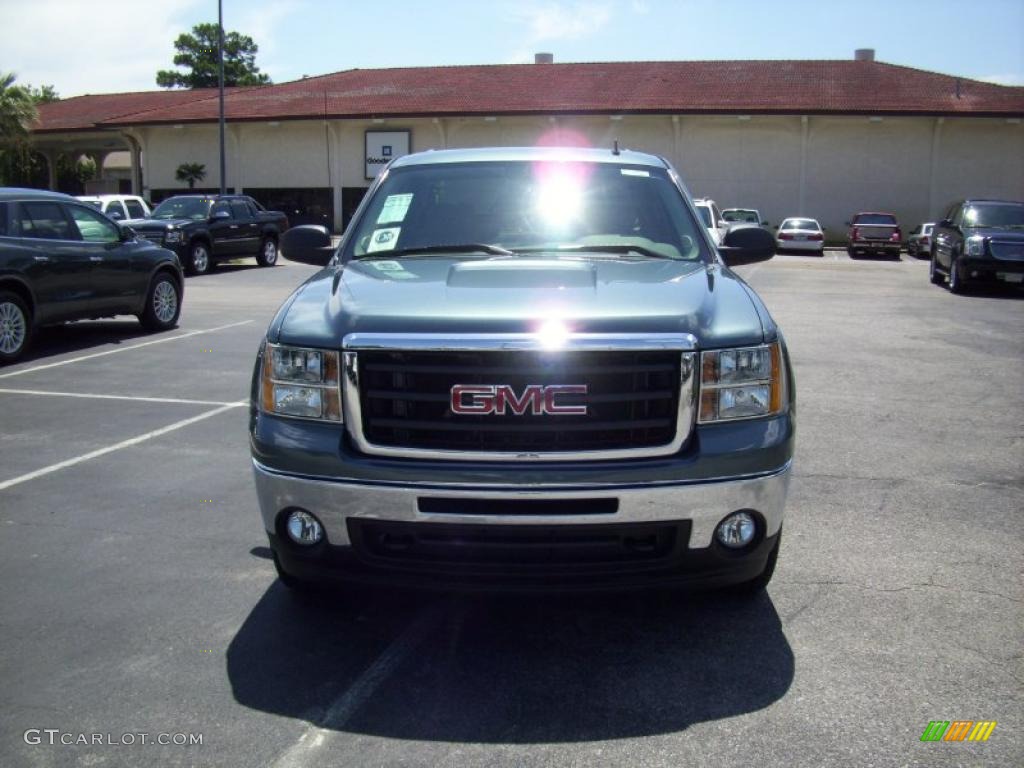 2010 Sierra 1500 SLE Crew Cab 4x4 - Stealth Gray Metallic / Dark Titanium/Light Titanium photo #10