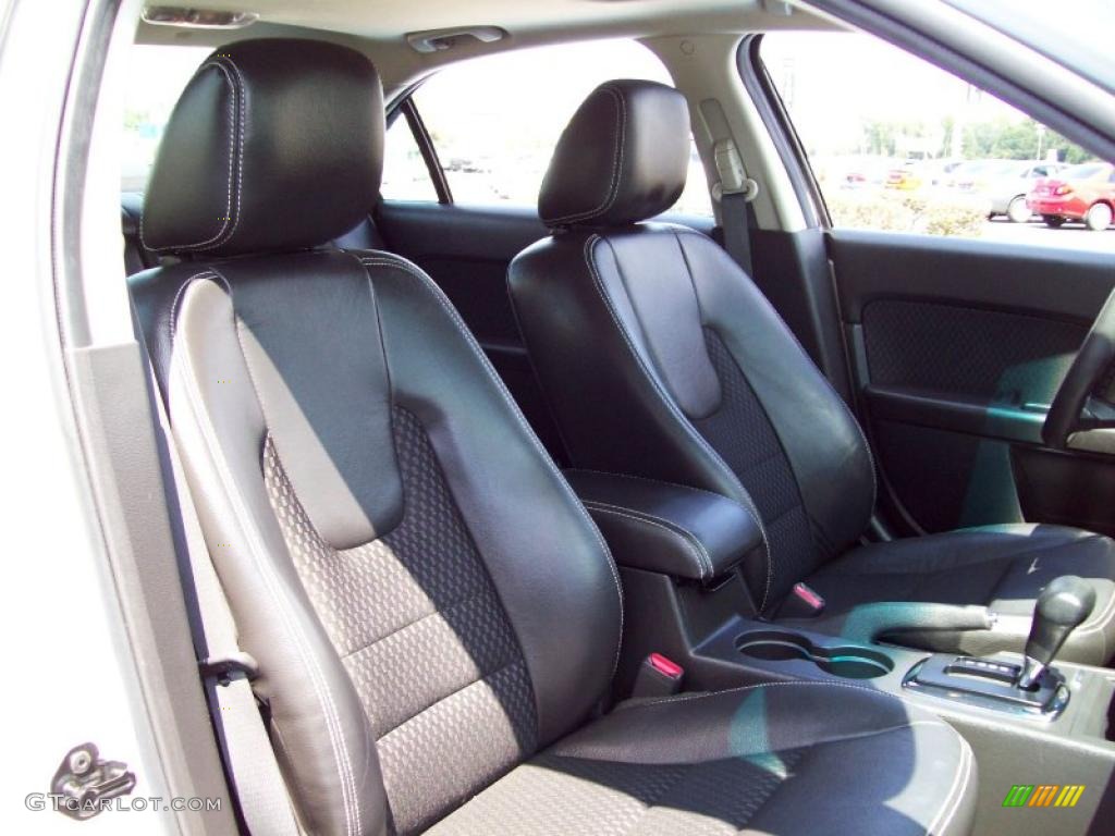 2009 Fusion SEL V6 - White Suede / Charcoal Black photo #17