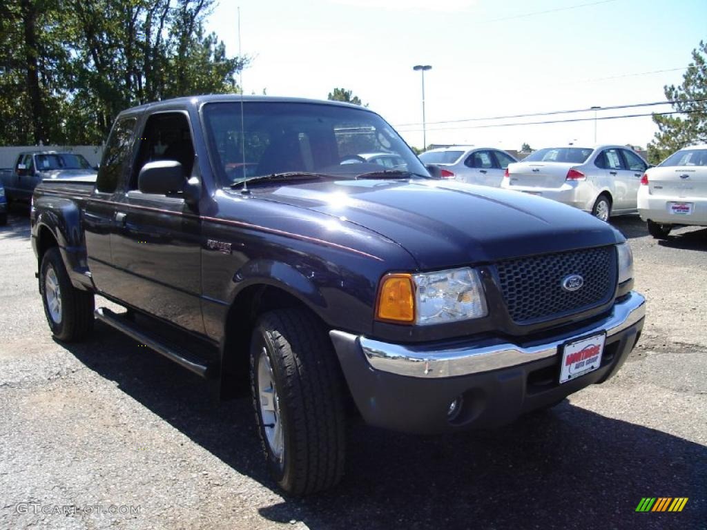 2003 Ranger FX4 SuperCab 4x4 - Deep Wedgewood Blue Metallic / Dark Graphite photo #7