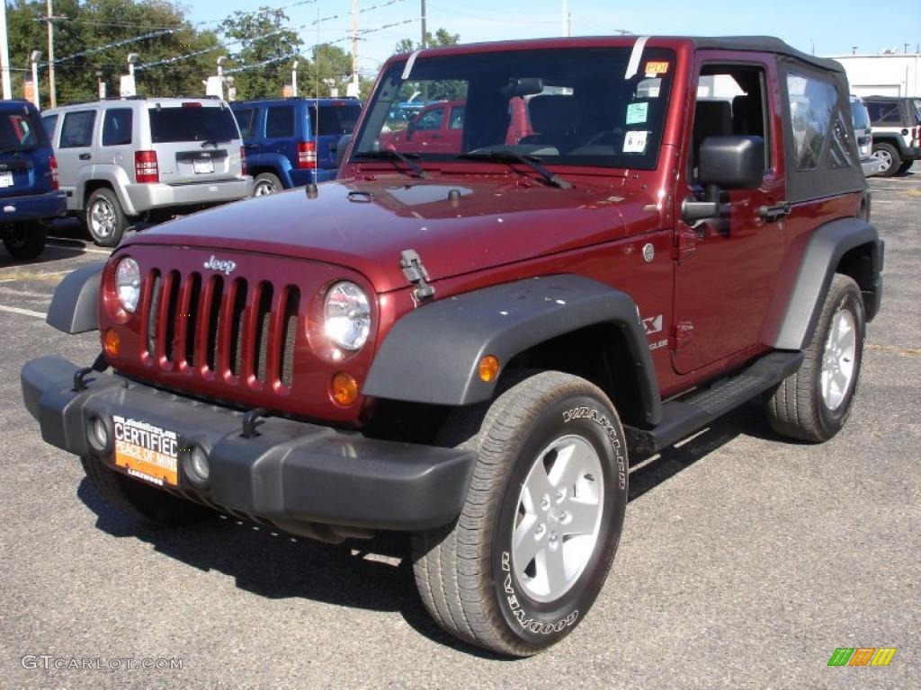 2007 Wrangler X 4x4 - Red Rock Crystal Pearl / Dark Slate Gray/Medium Slate Gray photo #1