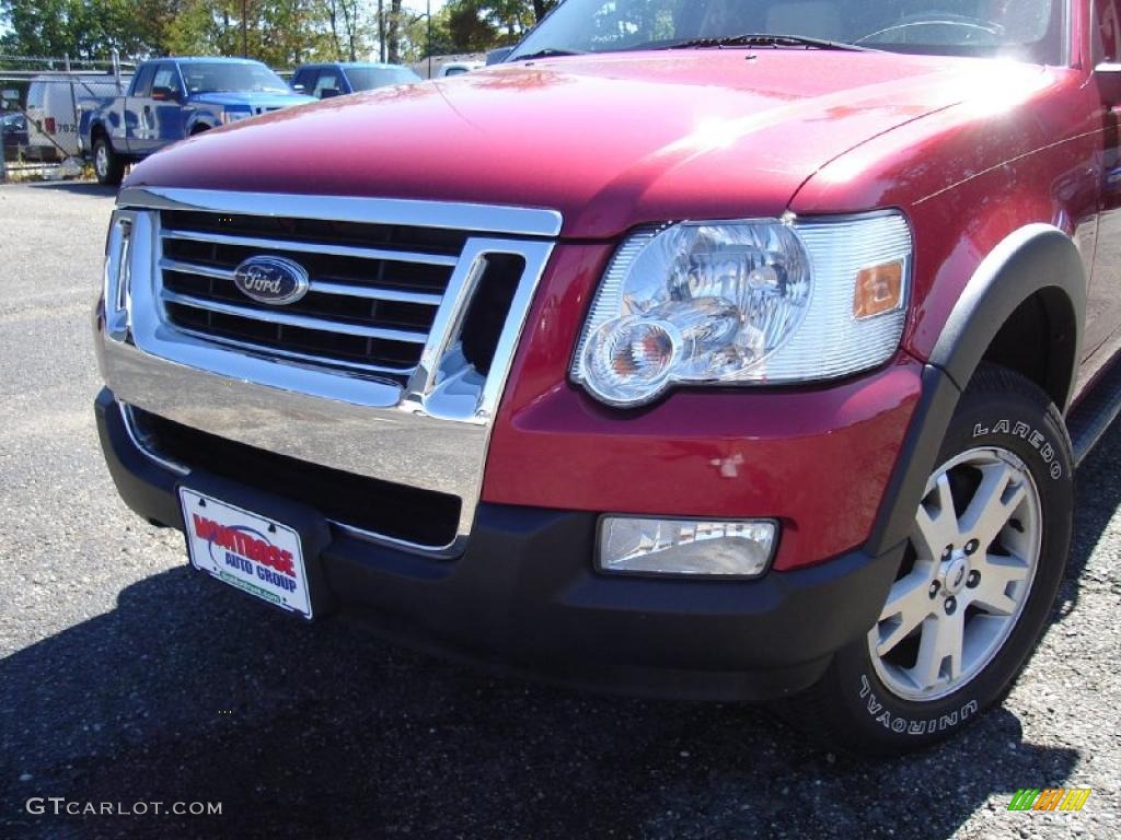 2007 Explorer Sport Trac XLT 4x4 - Red Fire / Camel photo #9