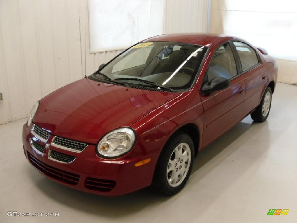 2005 Neon SXT - Blaze Red Crystal Pearlcoat / Taupe photo #1