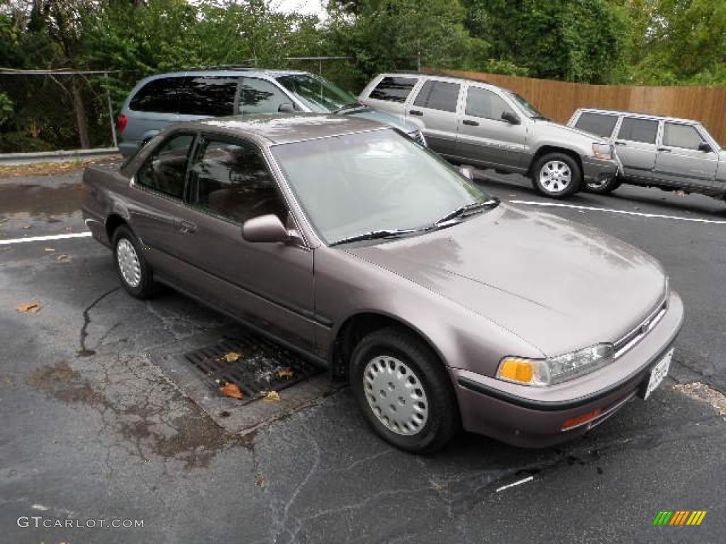 1993 Accord LX Coupe - Rosewood Brown Metallic / Burgundy photo #5
