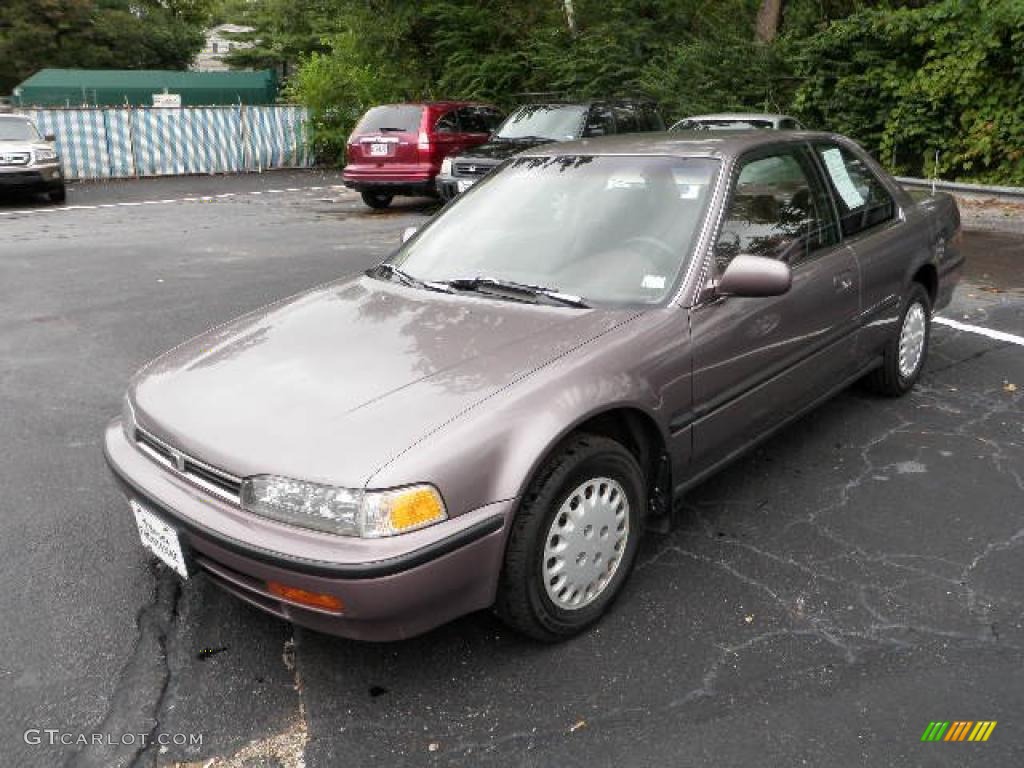 1993 Accord LX Coupe - Rosewood Brown Metallic / Burgundy photo #7