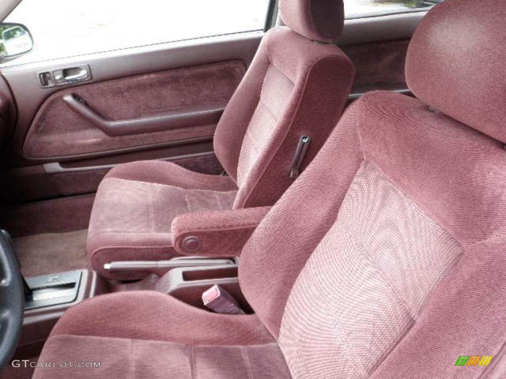 1993 Accord LX Coupe - Rosewood Brown Metallic / Burgundy photo #10