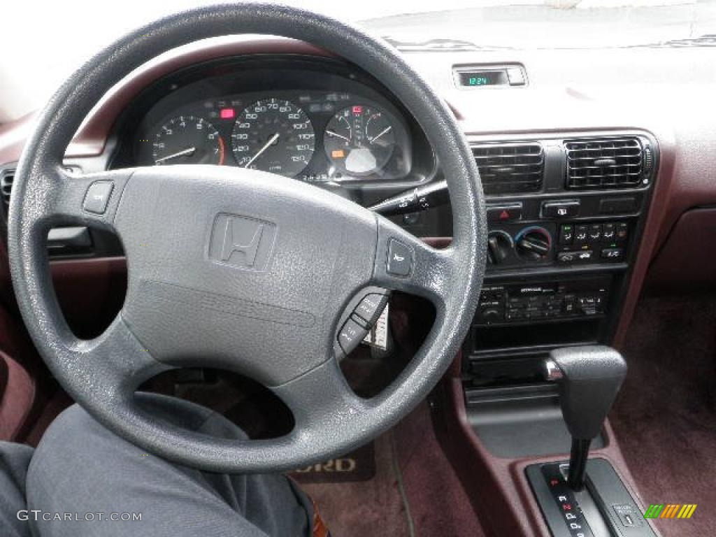 1993 Accord LX Coupe - Rosewood Brown Metallic / Burgundy photo #12