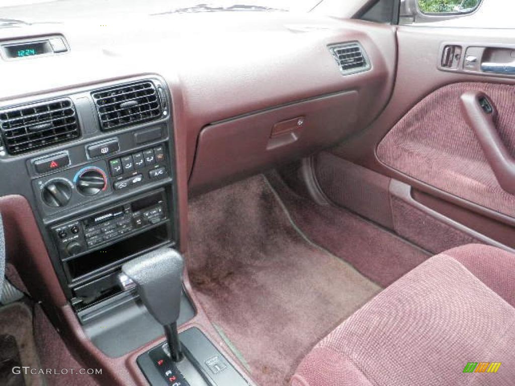 1993 Accord LX Coupe - Rosewood Brown Metallic / Burgundy photo #13