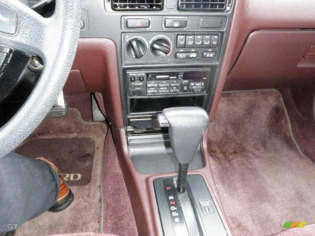 1993 Accord LX Coupe - Rosewood Brown Metallic / Burgundy photo #14