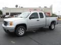 2010 Pure Silver Metallic GMC Sierra 1500 SLE Extended Cab 4x4  photo #1