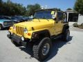 2001 Solar Yellow Jeep Wrangler Sport 4x4  photo #1