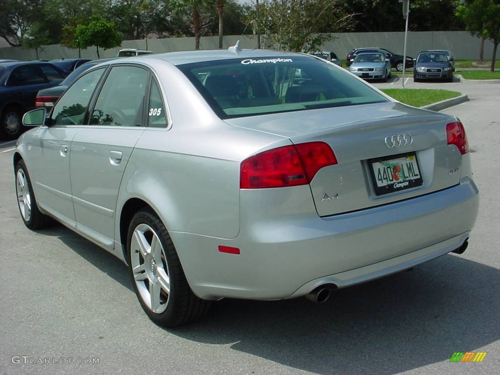 2008 A4 2.0T Special Edition Sedan - Light Silver Metallic / Light Gray photo #3