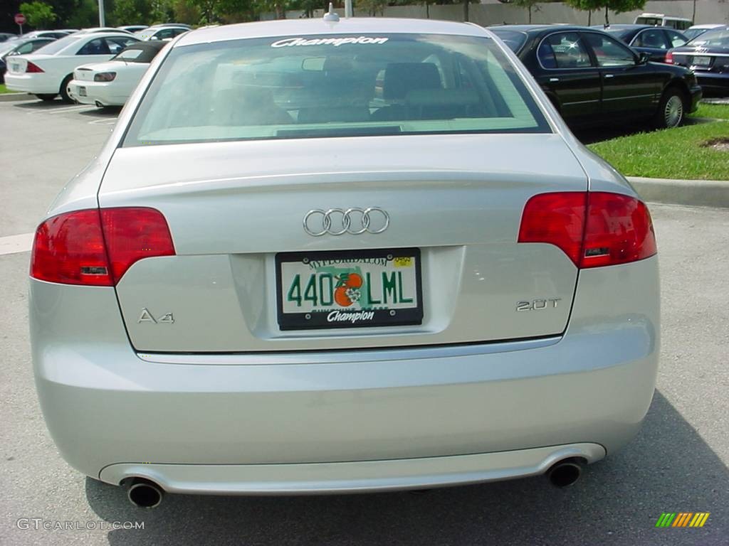2008 A4 2.0T Special Edition Sedan - Light Silver Metallic / Light Gray photo #4