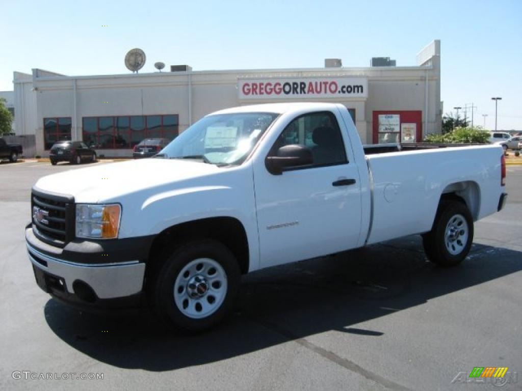 2011 Sierra 1500 Regular Cab - Summit White / Dark Titanium photo #1