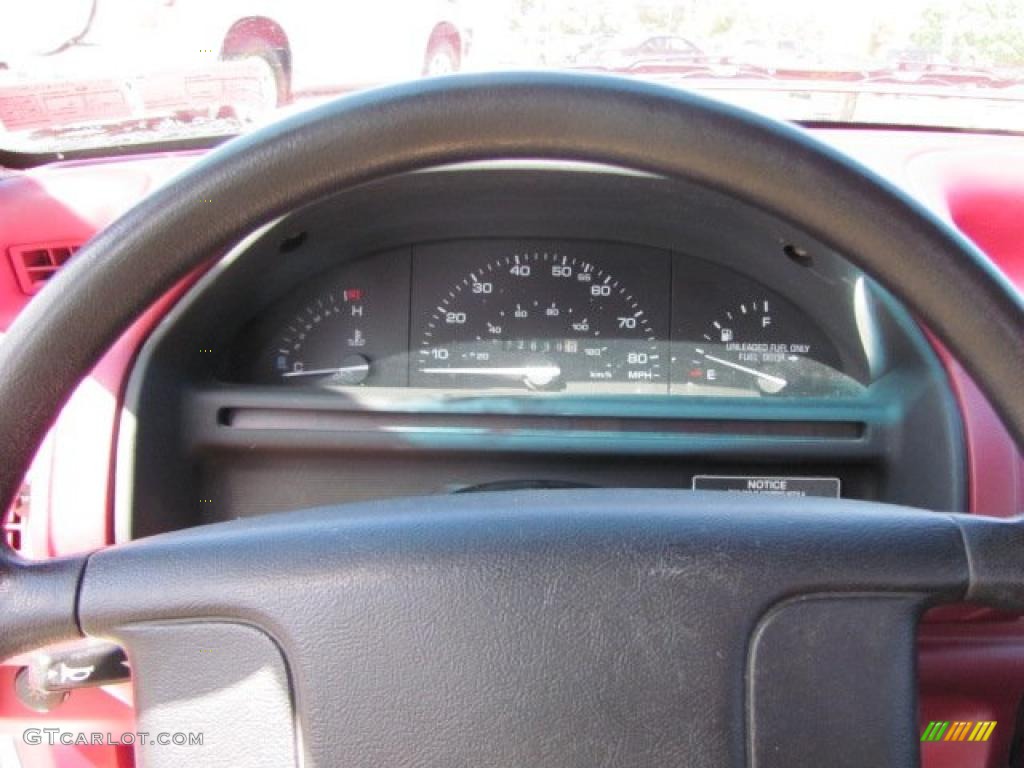 1993 Tempo GL Sedan - White / Red photo #13