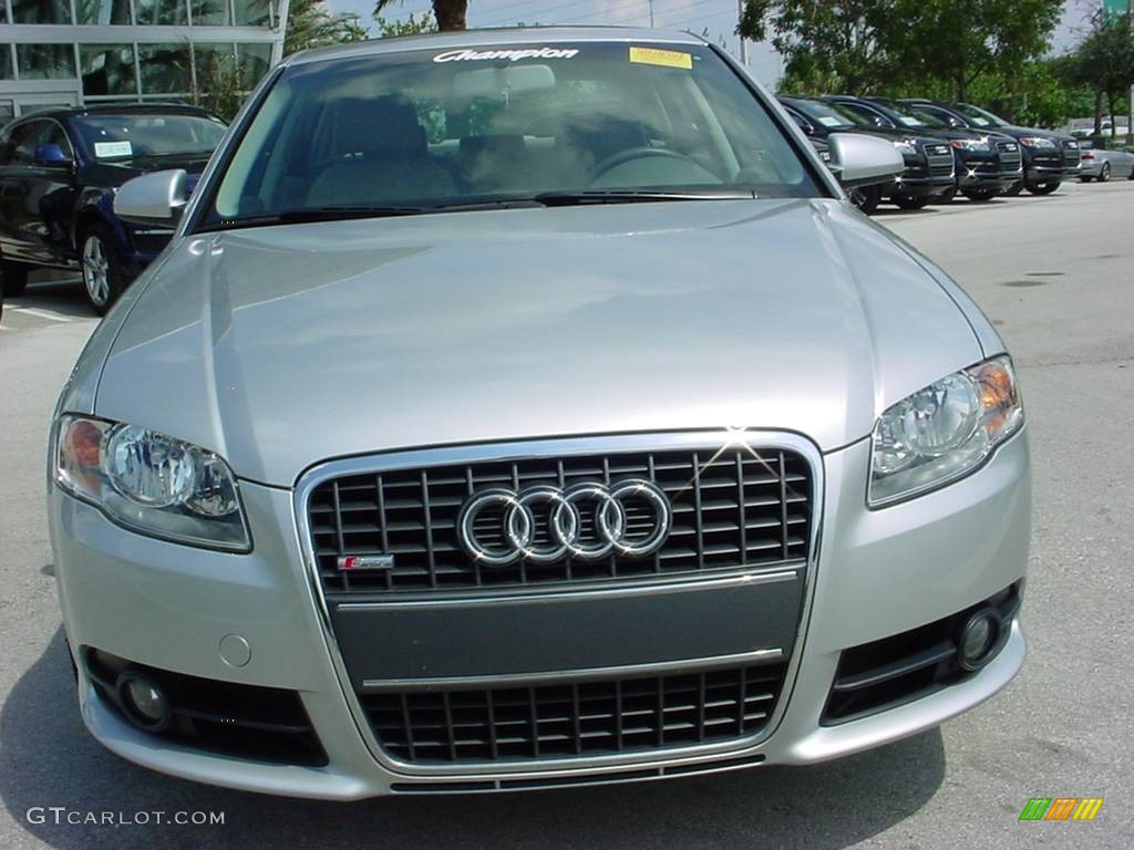 2008 A4 2.0T Special Edition Sedan - Light Silver Metallic / Light Gray photo #8
