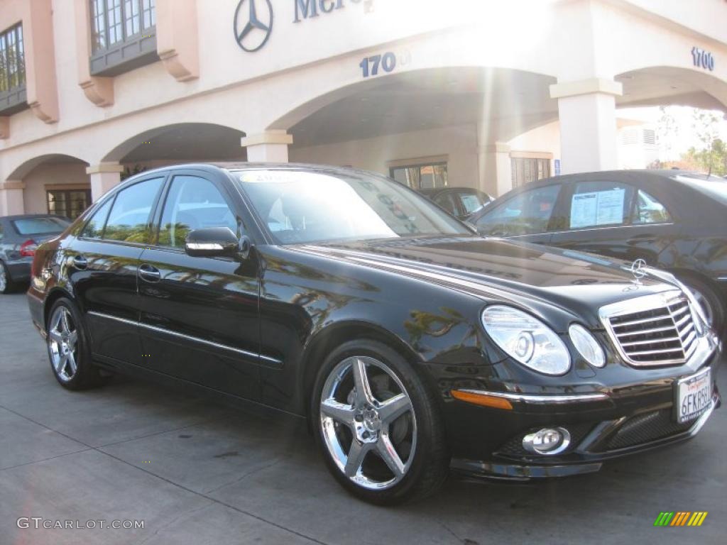 2009 E 350 Sedan - Black / Black photo #1