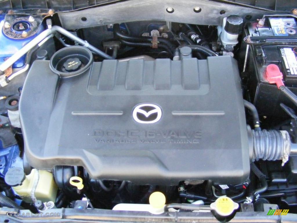 2003 MAZDA6 i Sedan - Sonic Blue Pearl / Gray photo #28