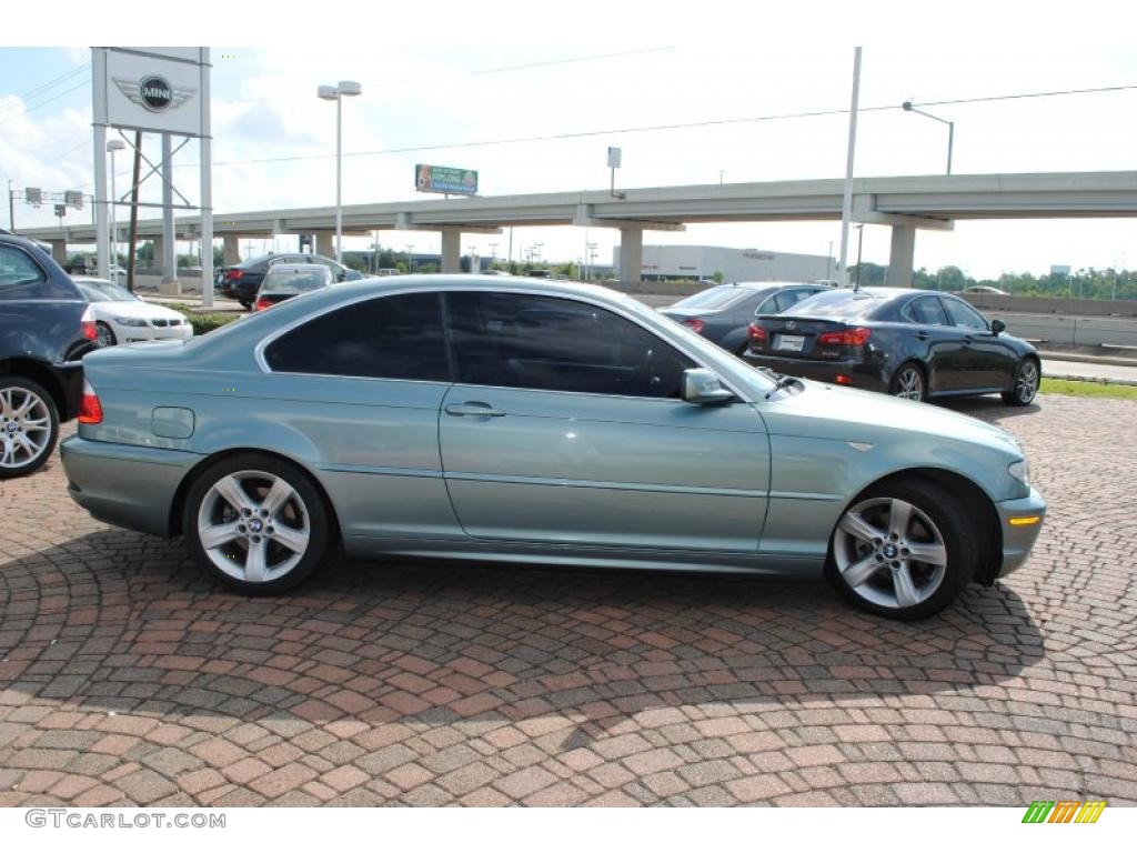 2004 3 Series 325i Coupe - Grey Green Metallic / Black photo #6