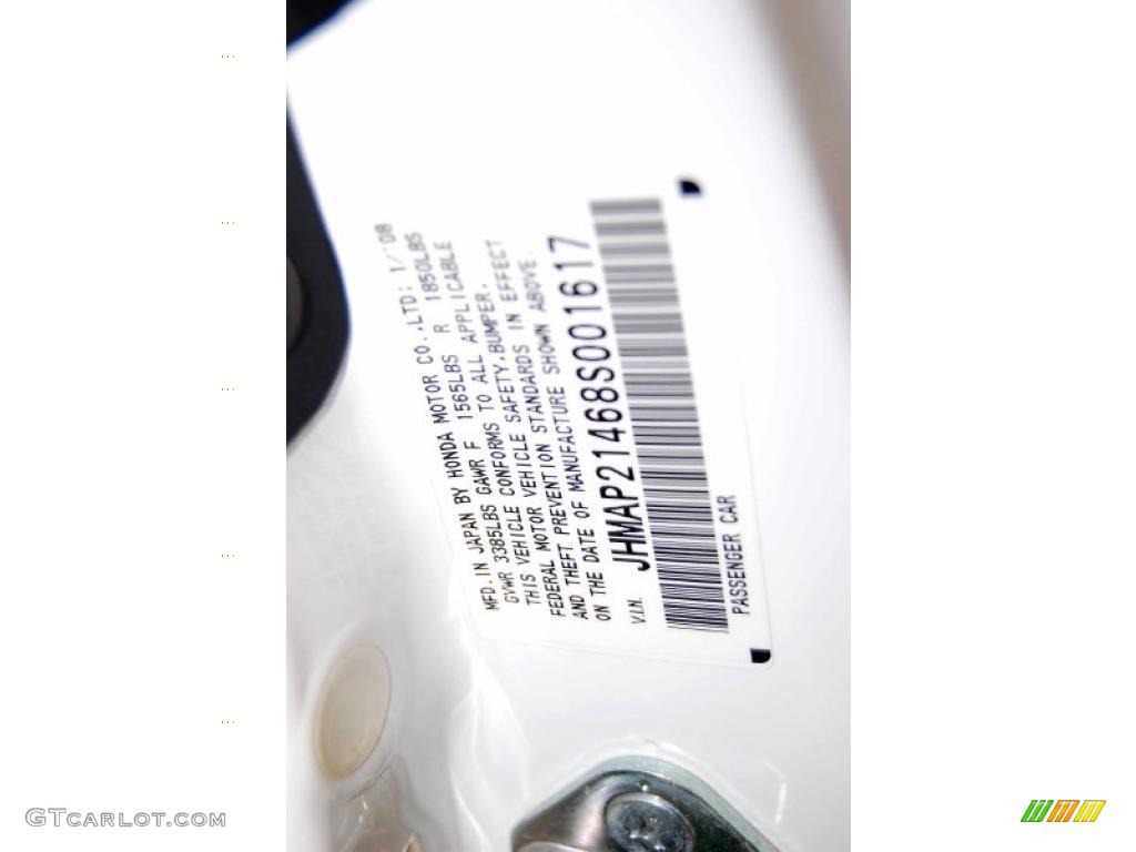 2008 S2000 Roadster - Grand Prix White / Red photo #18