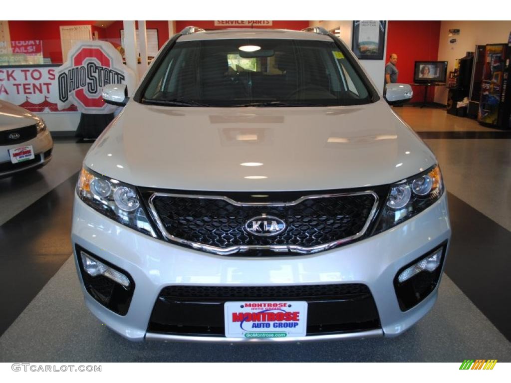 2011 Sorento SX V6 AWD - Bright Silver / Black photo #9