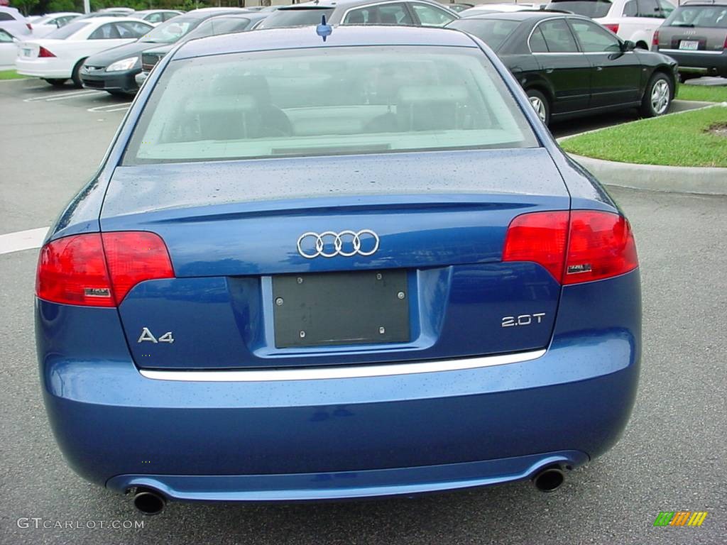 2008 A4 2.0T Special Edition Sedan - Ocean Blue Pearl Effect / Light Gray photo #4