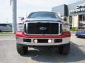 2002 Red Clearcoat Ford F250 Super Duty XLT Crew Cab 4x4  photo #2