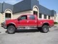 2002 Red Clearcoat Ford F250 Super Duty XLT Crew Cab 4x4  photo #4