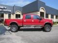 2002 Red Clearcoat Ford F250 Super Duty XLT Crew Cab 4x4  photo #7